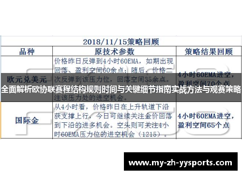 全面解析欧协联赛程结构规则时间与关键细节指南实战方法与观赛策略